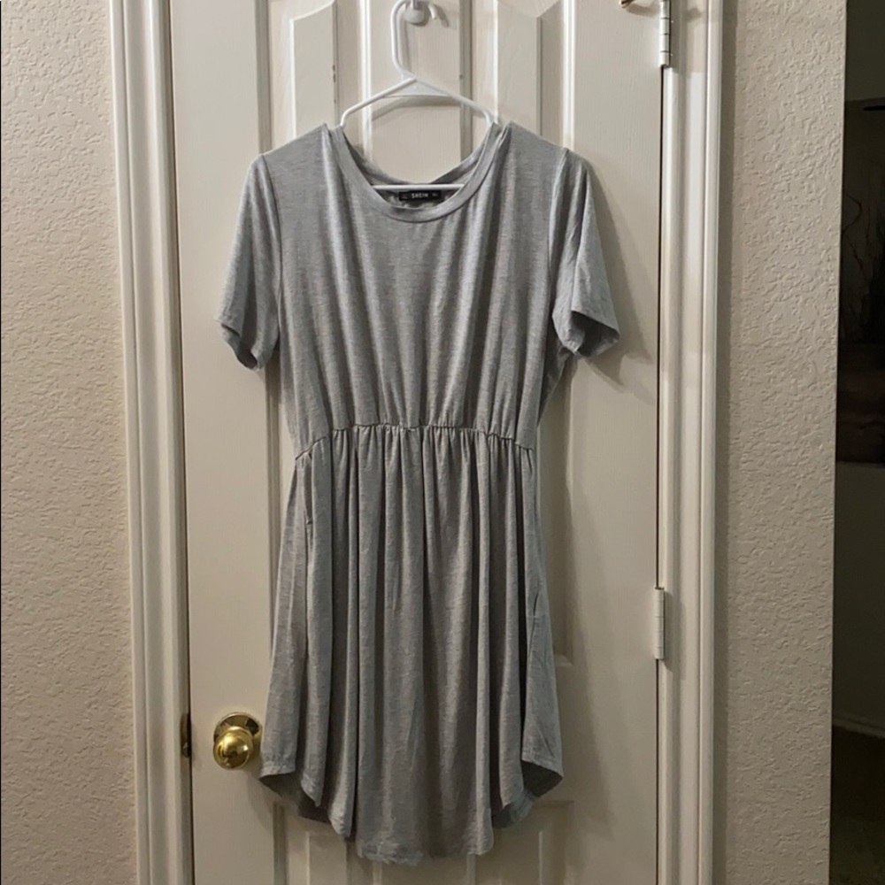 Gray T-shirt dress